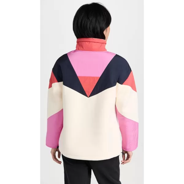 Sweaty Betty Womens Retrogade Colour Block Half Zip SweatshirtStudio White Color Block