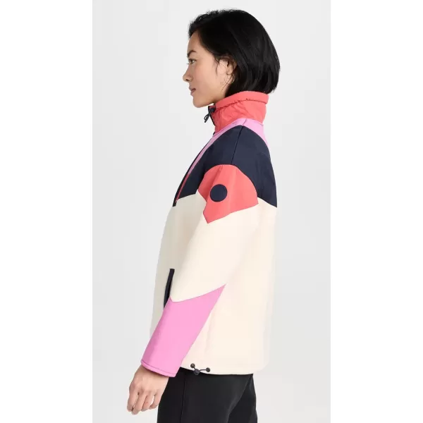 Sweaty Betty Womens Retrogade Colour Block Half Zip SweatshirtStudio White Color Block