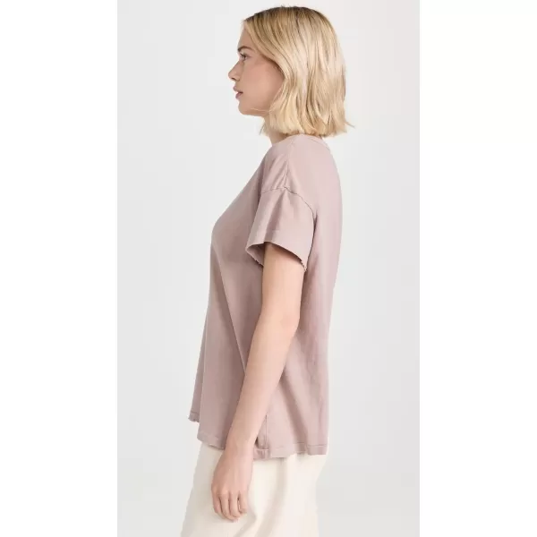 THE GREAT Womens The Boxy Crew TeeSoft Lilac