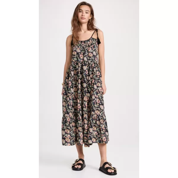 THE GREAT Womens The Breeze DressBlack Paisley Floral