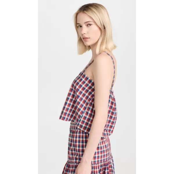 THE GREAT Womens The County Line CamiPicnic Plaid