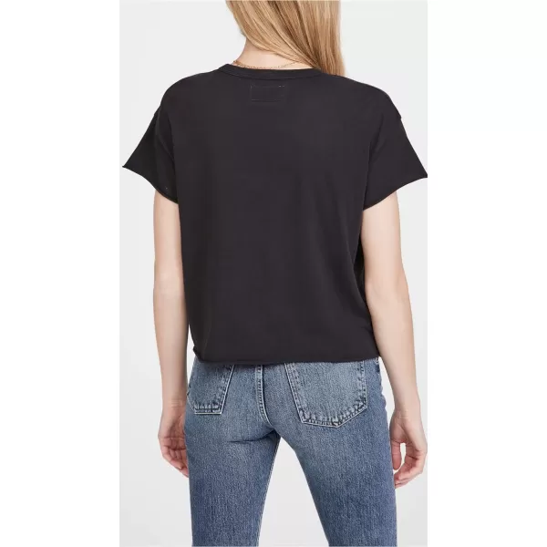 THE GREAT Womens The Crop TeeAlmost Black