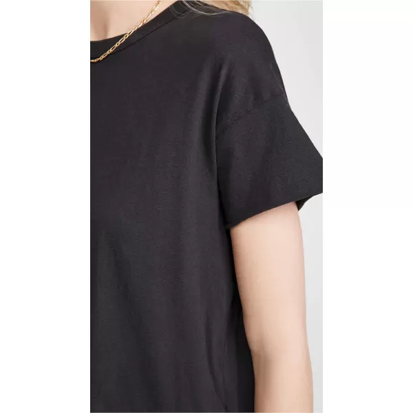 THE GREAT Womens The Crop TeeAlmost Black