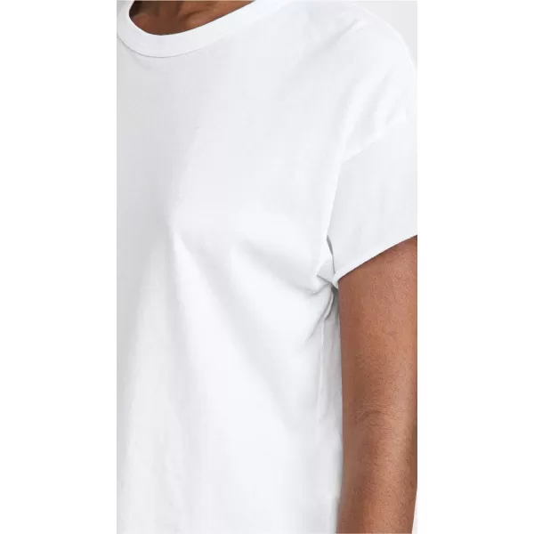 THE GREAT Womens The Crop TeeTrue White