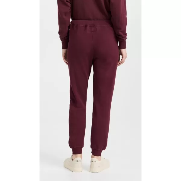 THE GREAT Womens The Cropped SweatpantsMulled Wine