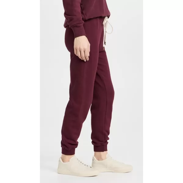 THE GREAT Womens The Cropped SweatpantsMulled Wine