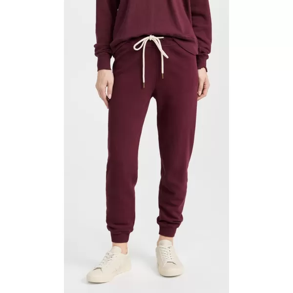 THE GREAT Womens The Cropped SweatpantsMulled Wine