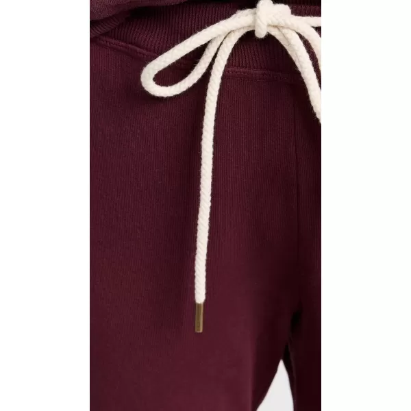 THE GREAT Womens The Cropped SweatpantsMulled Wine