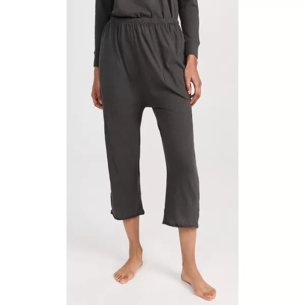 THE GREAT Womens The Lounge Crop PantsWashed Black