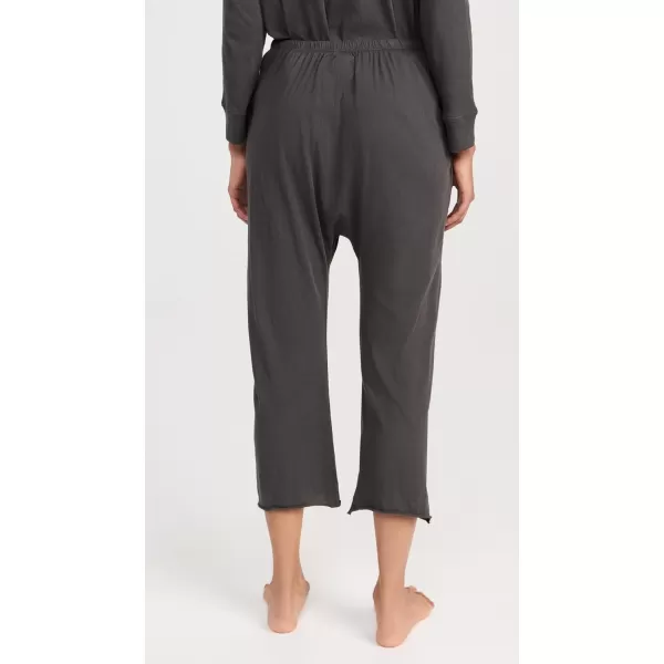 THE GREAT Womens The Lounge Crop PantsWashed Black