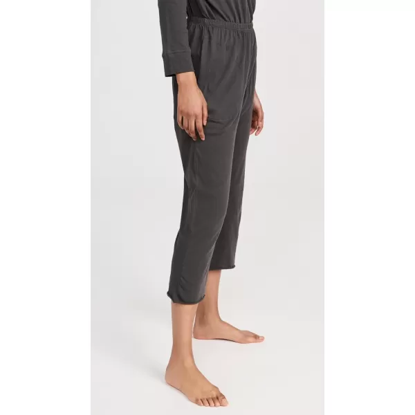 THE GREAT Womens The Lounge Crop PantsWashed Black