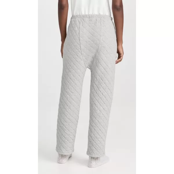 THE GREAT Womens The Quilted Pajama PantsHeather Grey