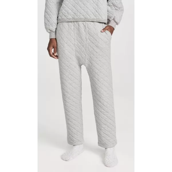 THE GREAT Womens The Quilted Pajama PantsHeather Grey