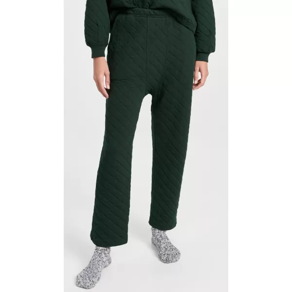 THE GREAT Womens The Quilted Pajama PantsPine