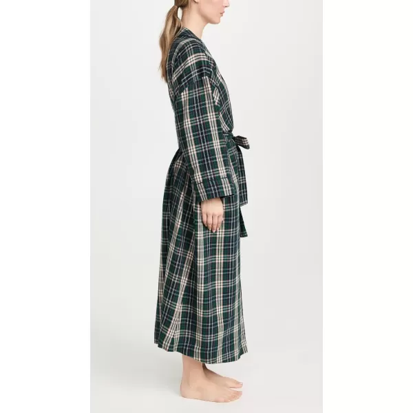 THE GREAT Womens The RobePine Needle Plaid