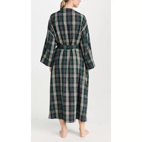 THE GREAT Womens The RobePine Needle Plaid