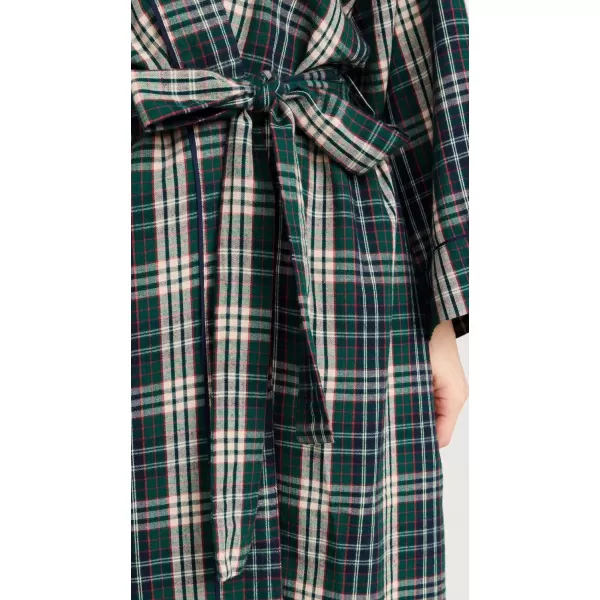 THE GREAT Womens The RobePine Needle Plaid