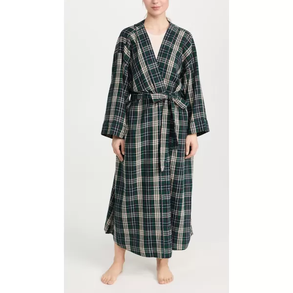 THE GREAT Womens The RobePine Needle Plaid