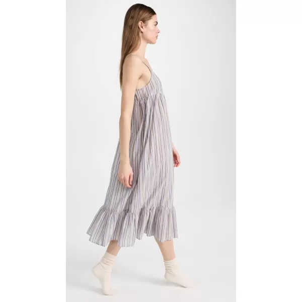 THE GREAT Womens The Tank Sleep DressMaritime Stripe