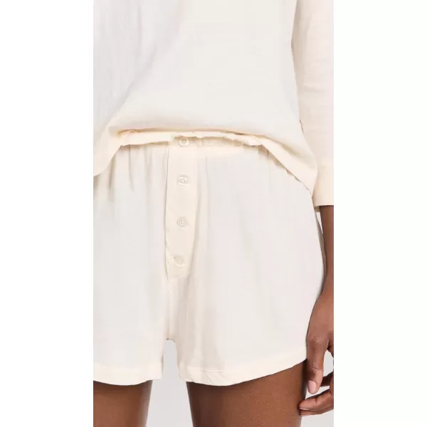 THE GREAT Womens The Tap ShortsWashed White