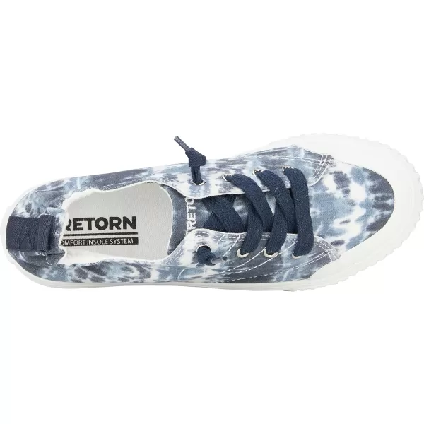 TRETORN Womens Meg Slip On SneakersShibori Navy