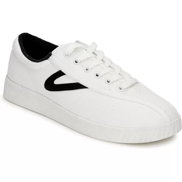 TRETORN Womens Nylite Plus Canvas SneakersWhiteBlack