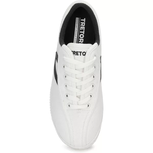 TRETORN Womens Nylite Plus Canvas SneakersWhiteBlack