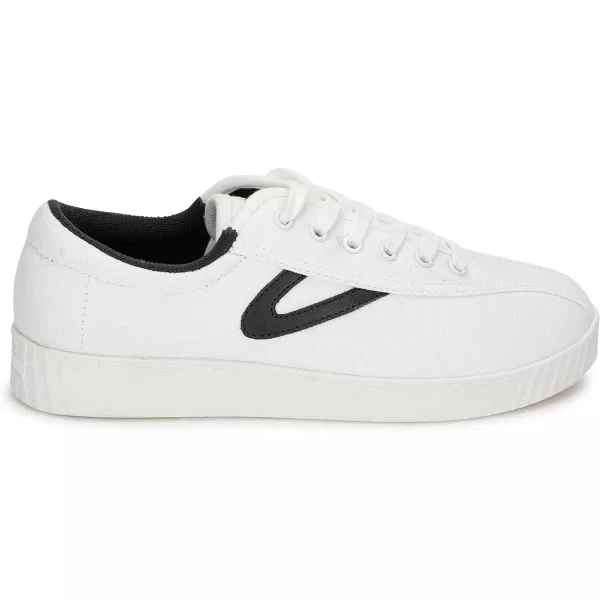 TRETORN Womens Nylite Plus Canvas SneakersWhiteBlack