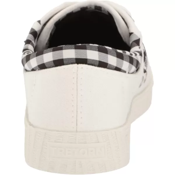 TRETORN Womens Nylite Plus Canvas SneakersWhiteBlackWhite Gingham