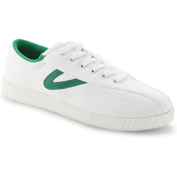 TRETORN Womens Nylite Plus Canvas SneakersWhiteGreen