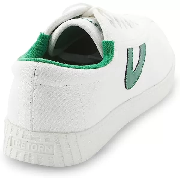 TRETORN Womens Nylite Plus Canvas SneakersWhiteGreen