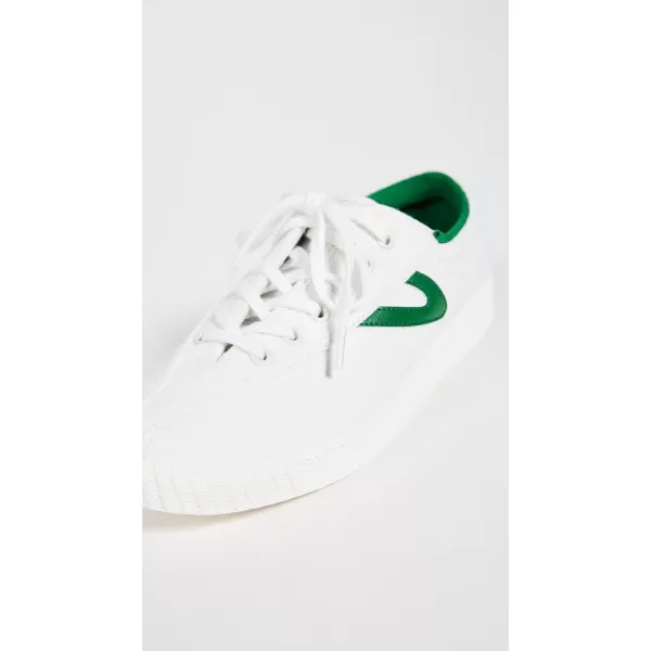 TRETORN Womens Nylite Plus Canvas SneakersWhiteWhiteGreen