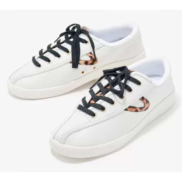 TRETORN Womens Nylite Plus SneakersWhiteLeopard