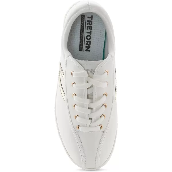 TRETORN Womens Nylite Plus SneakersWhiteLight Gold