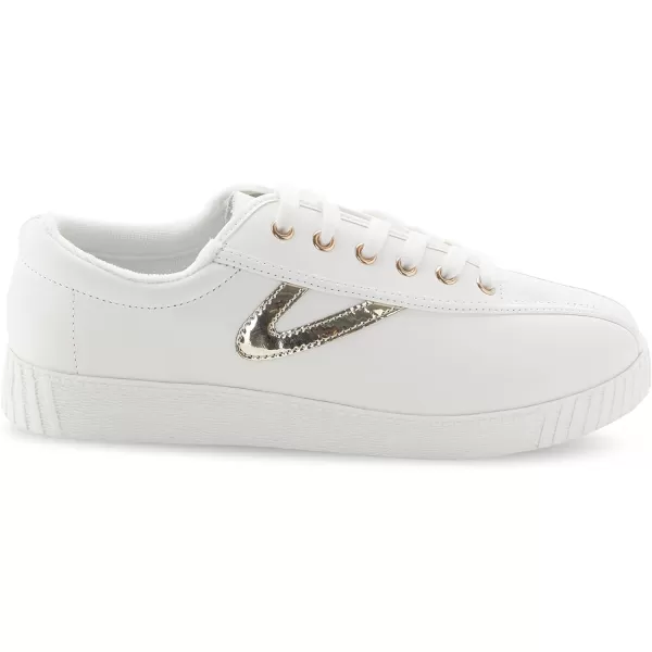 TRETORN Womens Nylite Plus SneakersWhiteLight Gold