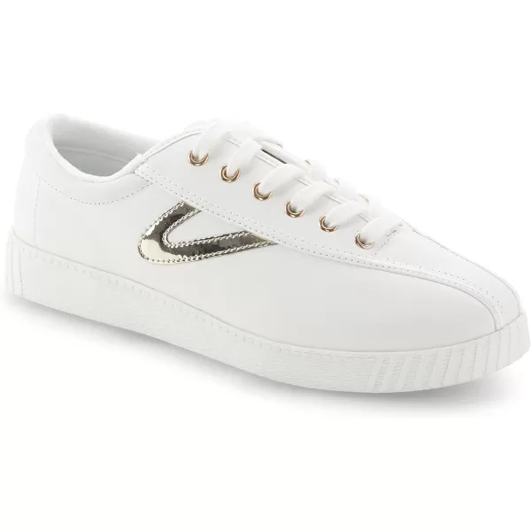 TRETORN Womens Nylite Plus SneakersWhiteLight Gold