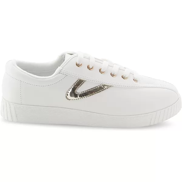 TRETORN Womens Nylite Plus SneakersWhiteLightGold