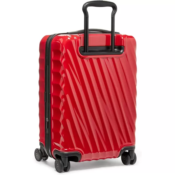 TUMI  19 Degree International Expandable 4Wheel Carry On  Hard Shell Carry On Luggage  Rolling Carry On Luggage for Plane amp International Travel  BlackBlaze Red