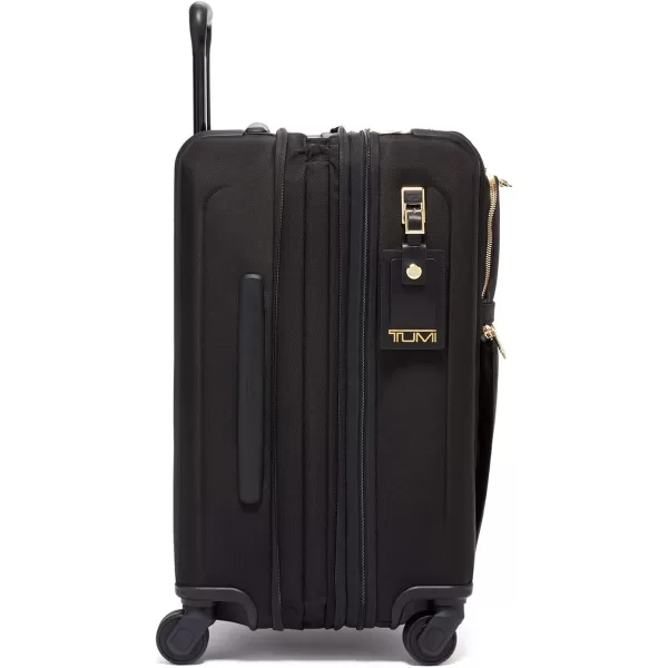 TUMI  Alpha Continental Dual Access 4Wheeled CarryOn Luggage  Rolling Suitcase for Men and Women  Luggage CarryOn with 4 Spinner Wheels  Rolling Luggage with Security ZippersBlackGold