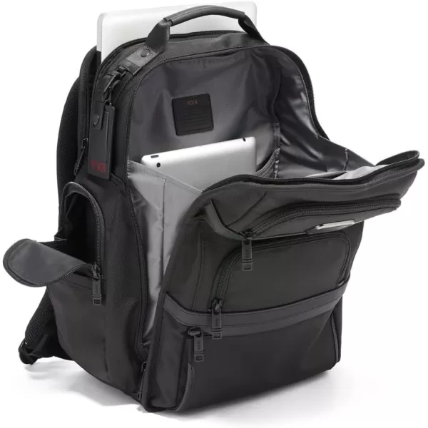 TUMI Alpha 3 Brief Pack  15 Laptop Backpack with Padded Adjustable Straps  Stores Laptop Tablet Toiletries Snacks Ipads  AnthraciteBlack