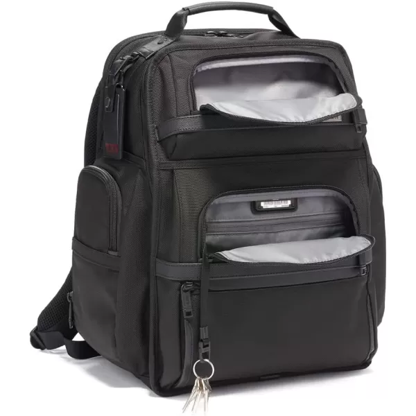 TUMI Alpha 3 Brief Pack  15 Laptop Backpack with Padded Adjustable Straps  Stores Laptop Tablet Toiletries Snacks Ipads  AnthraciteBlack