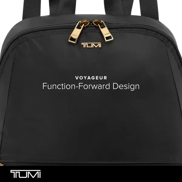 TUMI Just In Case Backpack  Small Travel Bag for Women amp Men  Carry Travel Accessories  Traveling Backpack amp Work Backpack  BlackGoldBlackGold