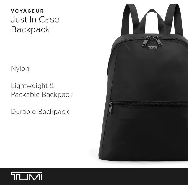 TUMI Just In Case Backpack  Small Travel Bag for Women amp Men  Carry Travel Accessories  Traveling Backpack amp Work Backpack  BlackGoldBlackGunmetal