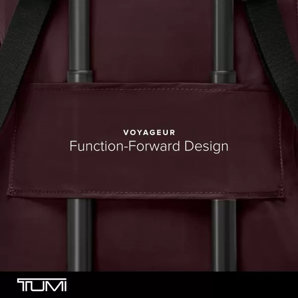 TUMI Just In Case Backpack  Small Travel Bag for Women amp Men  Carry Travel Accessories  Traveling Backpack amp Work Backpack  BlackGoldDeep Plum