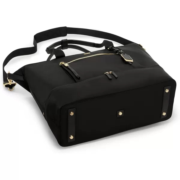 TUMI Voyageur Contine Weekender  Weekender Bag for Travel Business  Travel Weekender for Women amp Men  Black amp GunmetalBlackGold