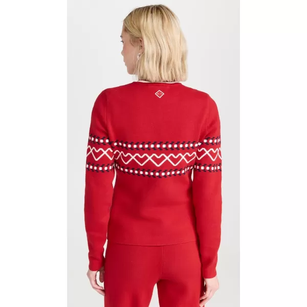 The Upside Womens Monterosa Blanche Half Zip SweaterRed