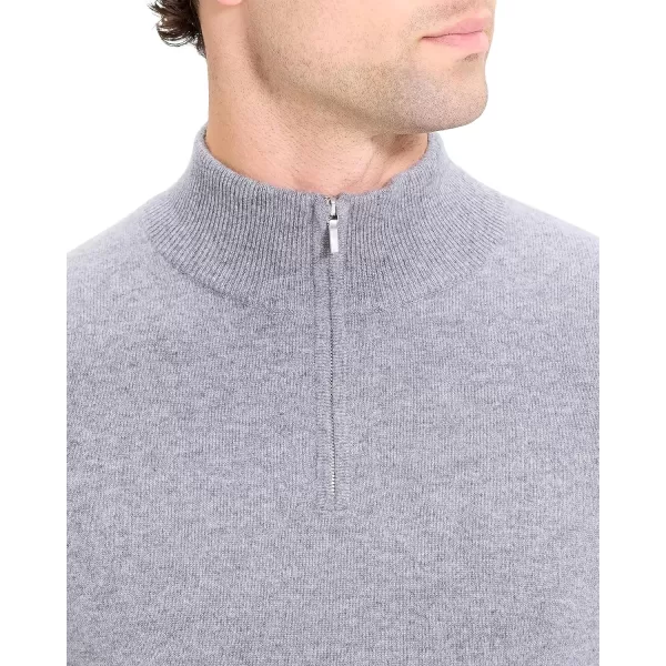 Theory Mens Hilles Quarter Zip Cashmere SweaterDerby Heather