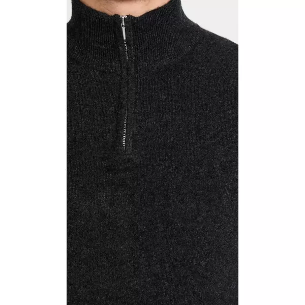 Theory Mens Hilles Quarter Zip Cashmere SweaterPestle Melange