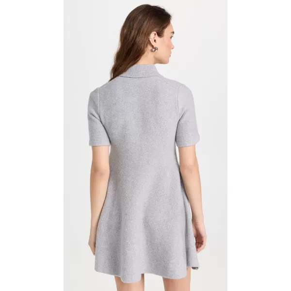 Theory Womens Babydoll Polo DressLight Heather Grey