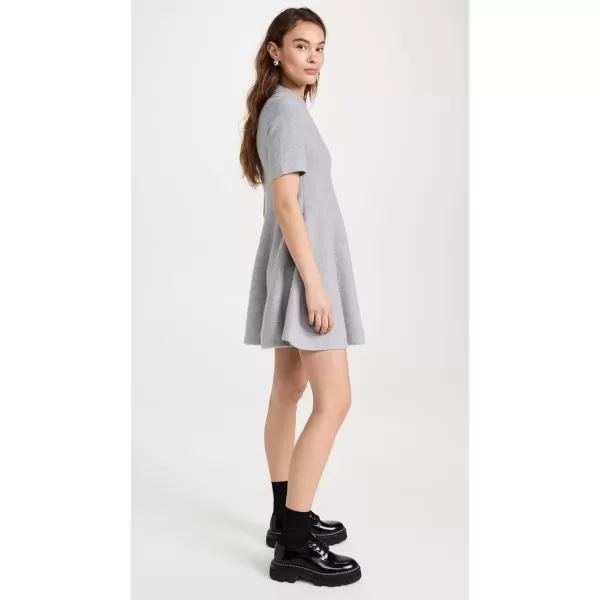 Theory Womens Babydoll Polo DressLight Heather Grey